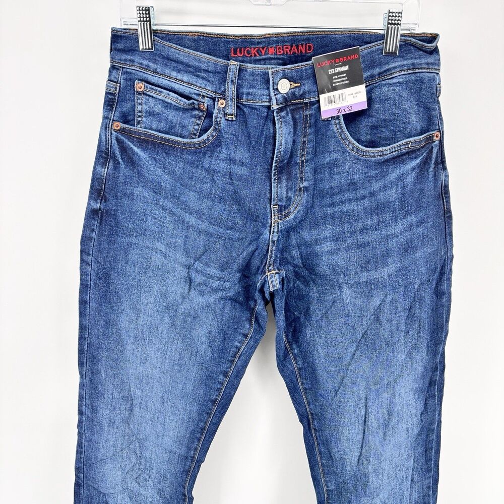 Lucky Brand Men's 30x32 223 Straight Blue Stretch Jeans NWT